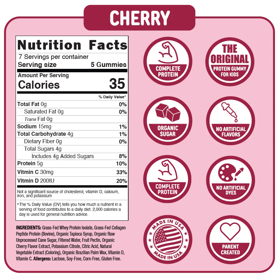 Punchies Protein Gummies - Cherry