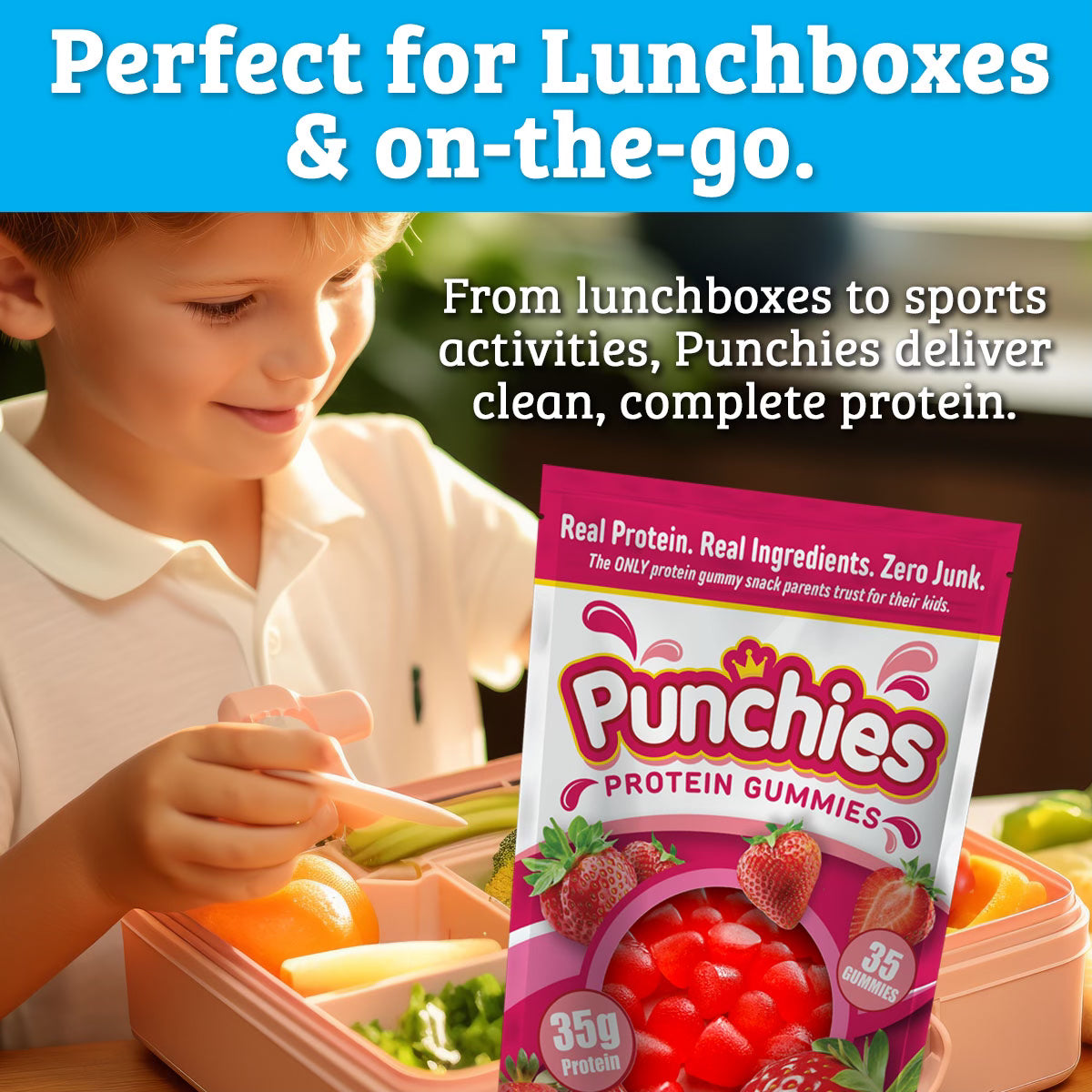 Punchies Protein Gummies - Green Apple