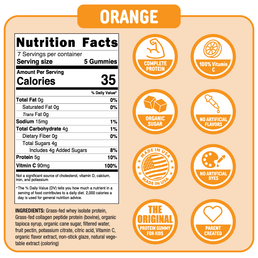 Punchies Protein Gummies - Orange