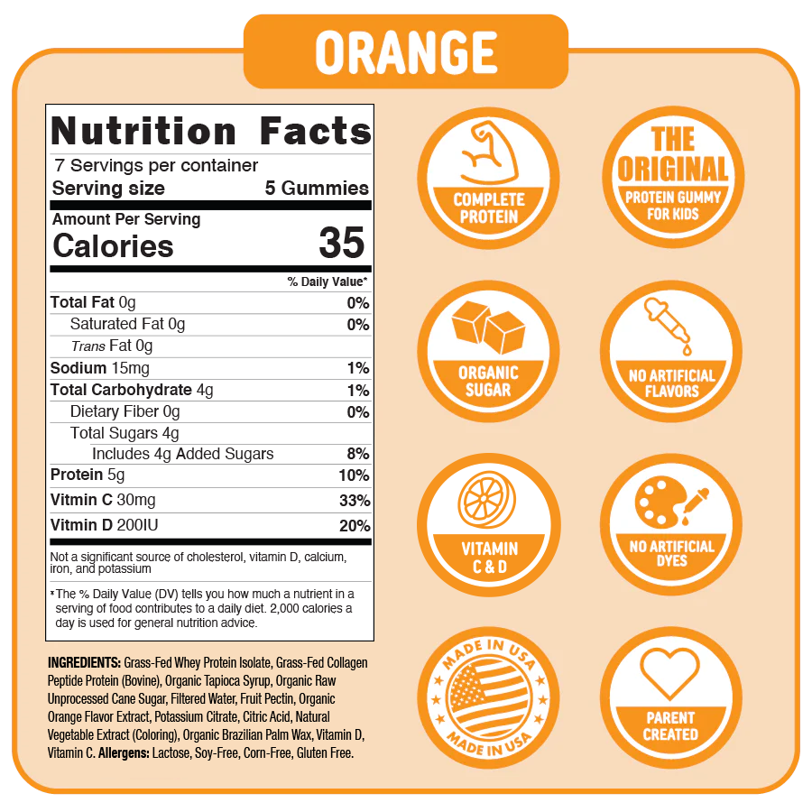 Punchies Protein Gummies - Orange