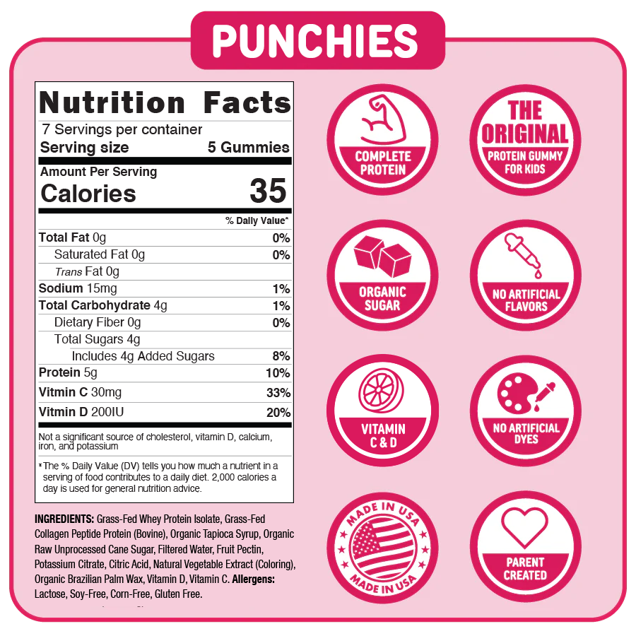Punchies Protein Gummies – Variety