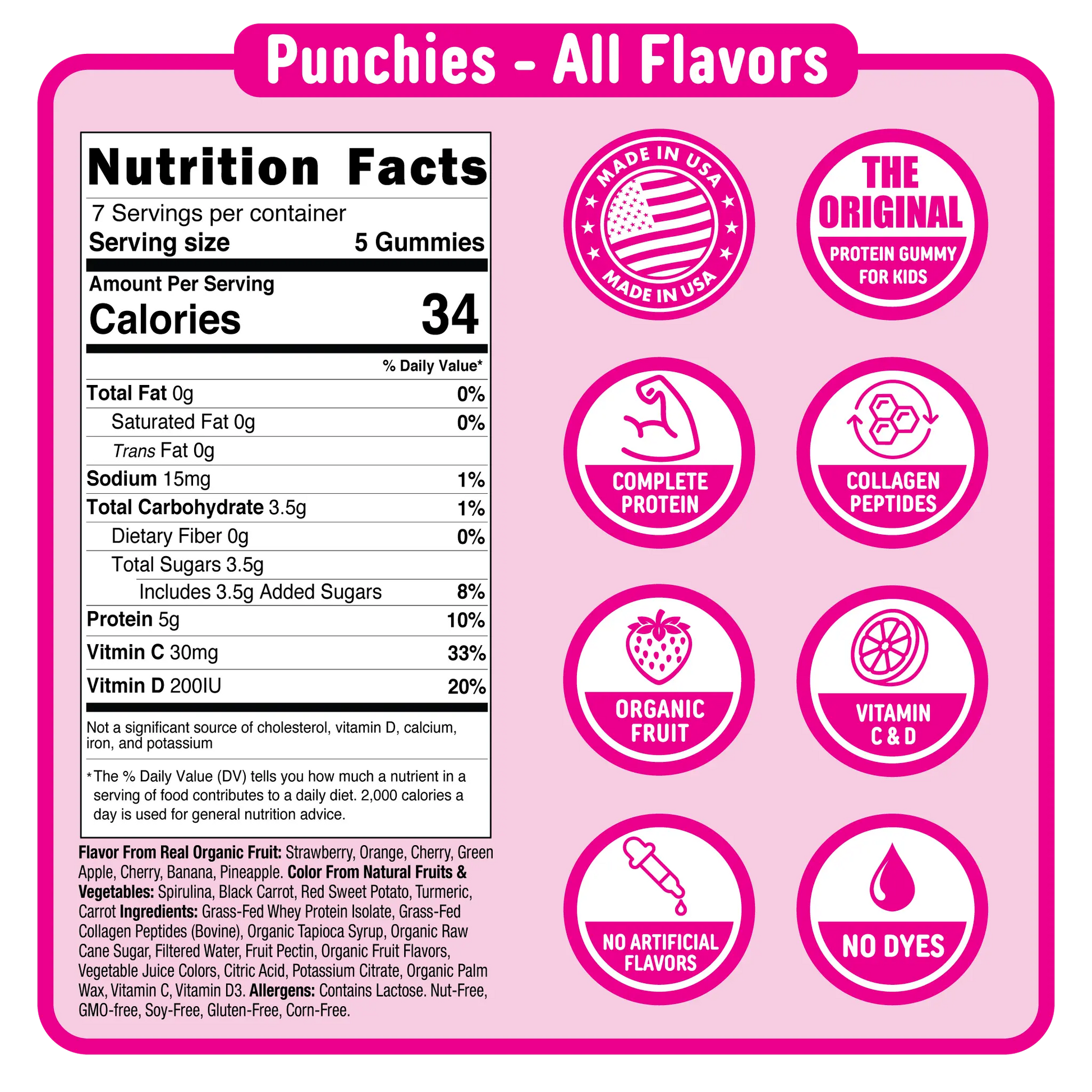 Protein Gummies for Kids Punchies