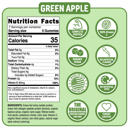 Punchies Protein Gummies - Green Apple