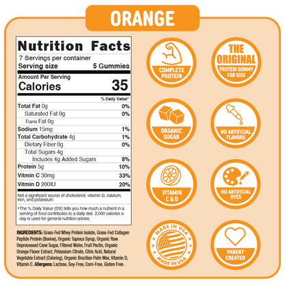 Punchies Protein Gummies - Orange
