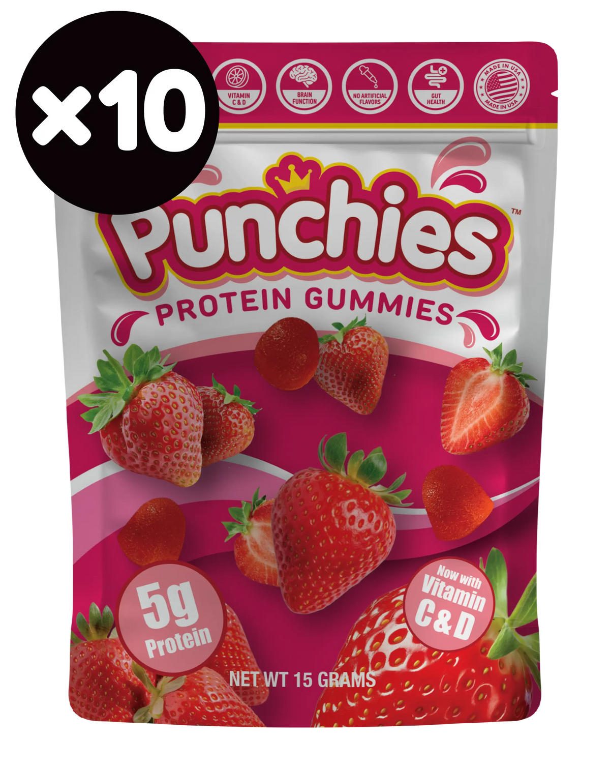 Punchies Protein Gummies - 10 Free Mini-Bags Punchies