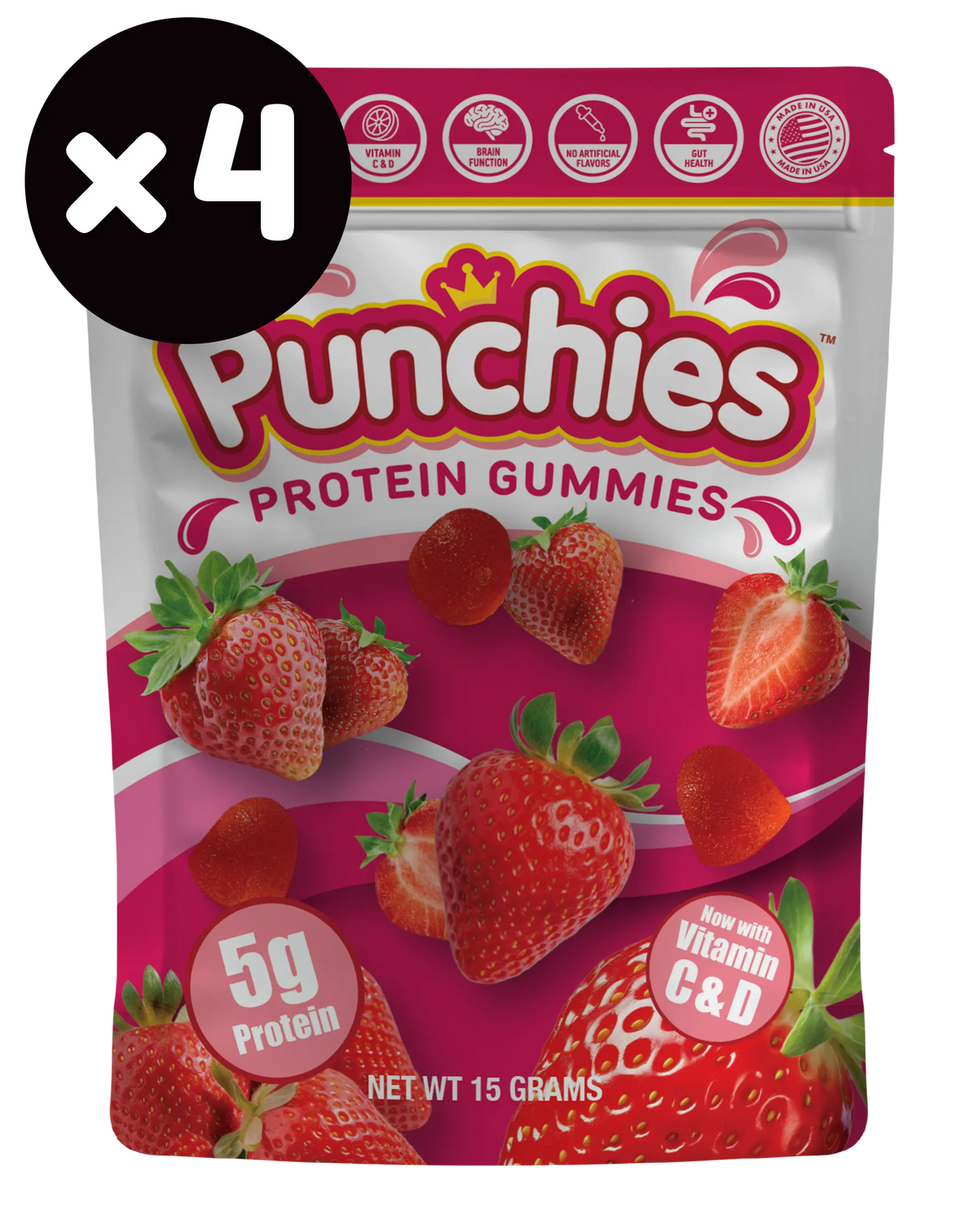 Punchies Protein Gummies - 4 Free Mini-Bags Punchies