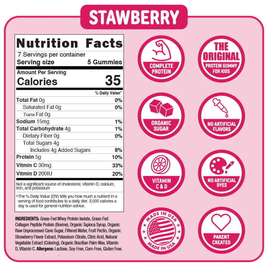 Punchies Protein Gummies - Strawberry