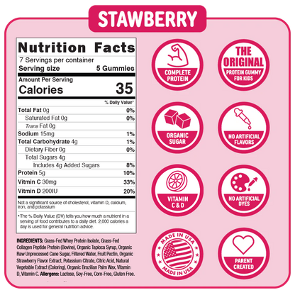 Punchies Protein Gummies - Strawberry