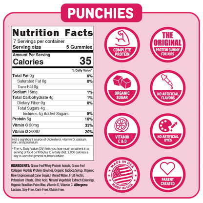 Punchies Protein Gummies – Variety